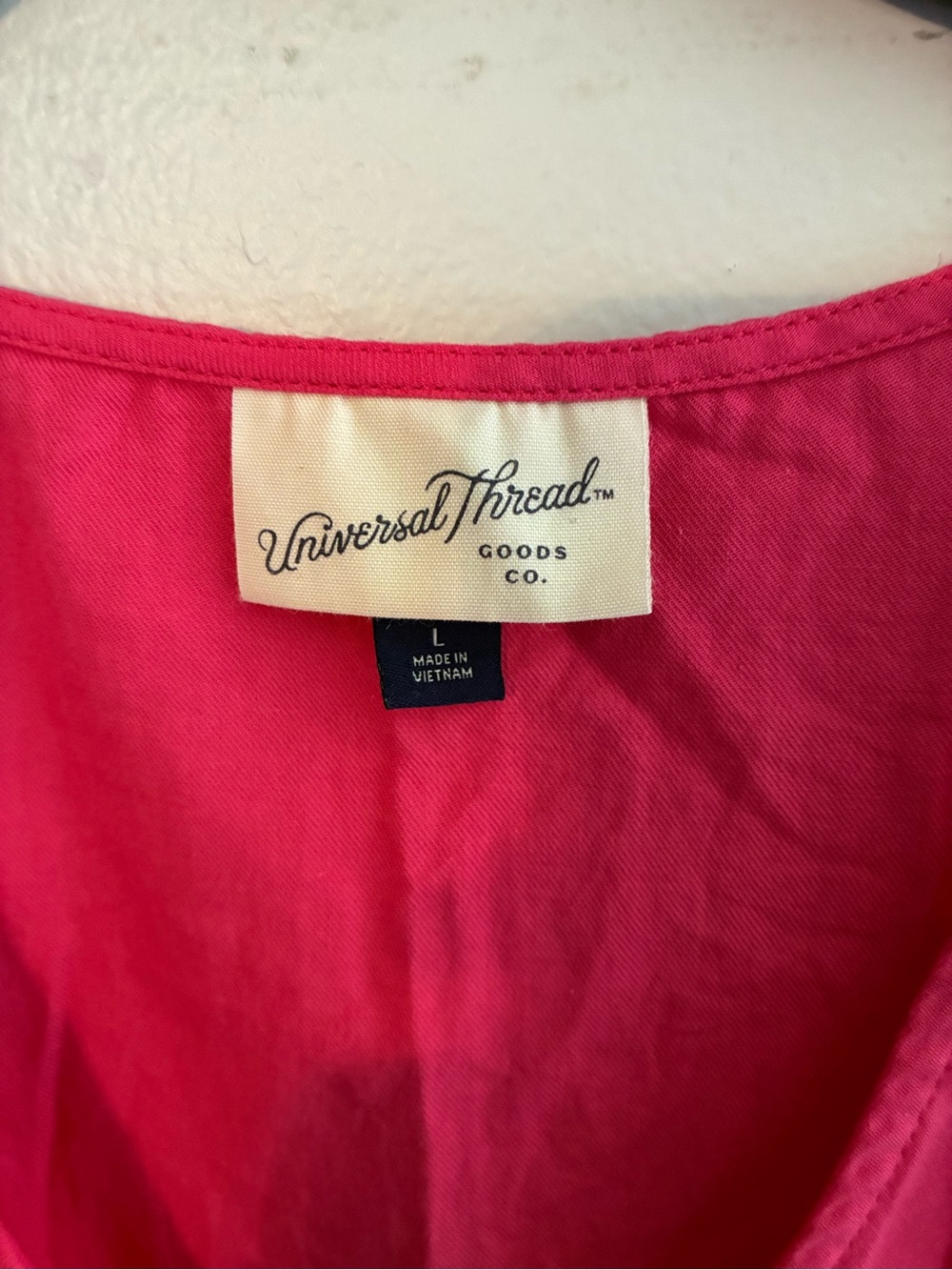 Universal Thread Hot Pink Flutter Sleeve Midi Dress - Picture 3 of 7